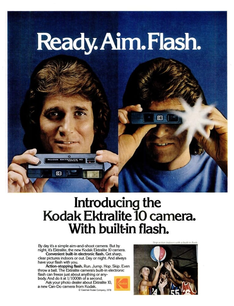 Kodak introducing the Ektralite model in 1978