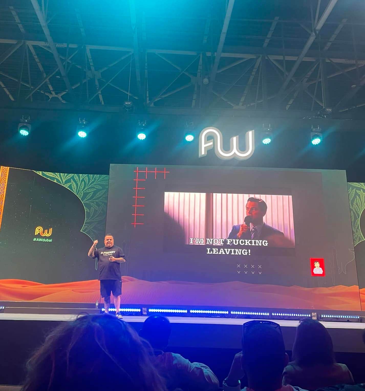 Craig Campbell speaking at Affiliate World Dubai 2024