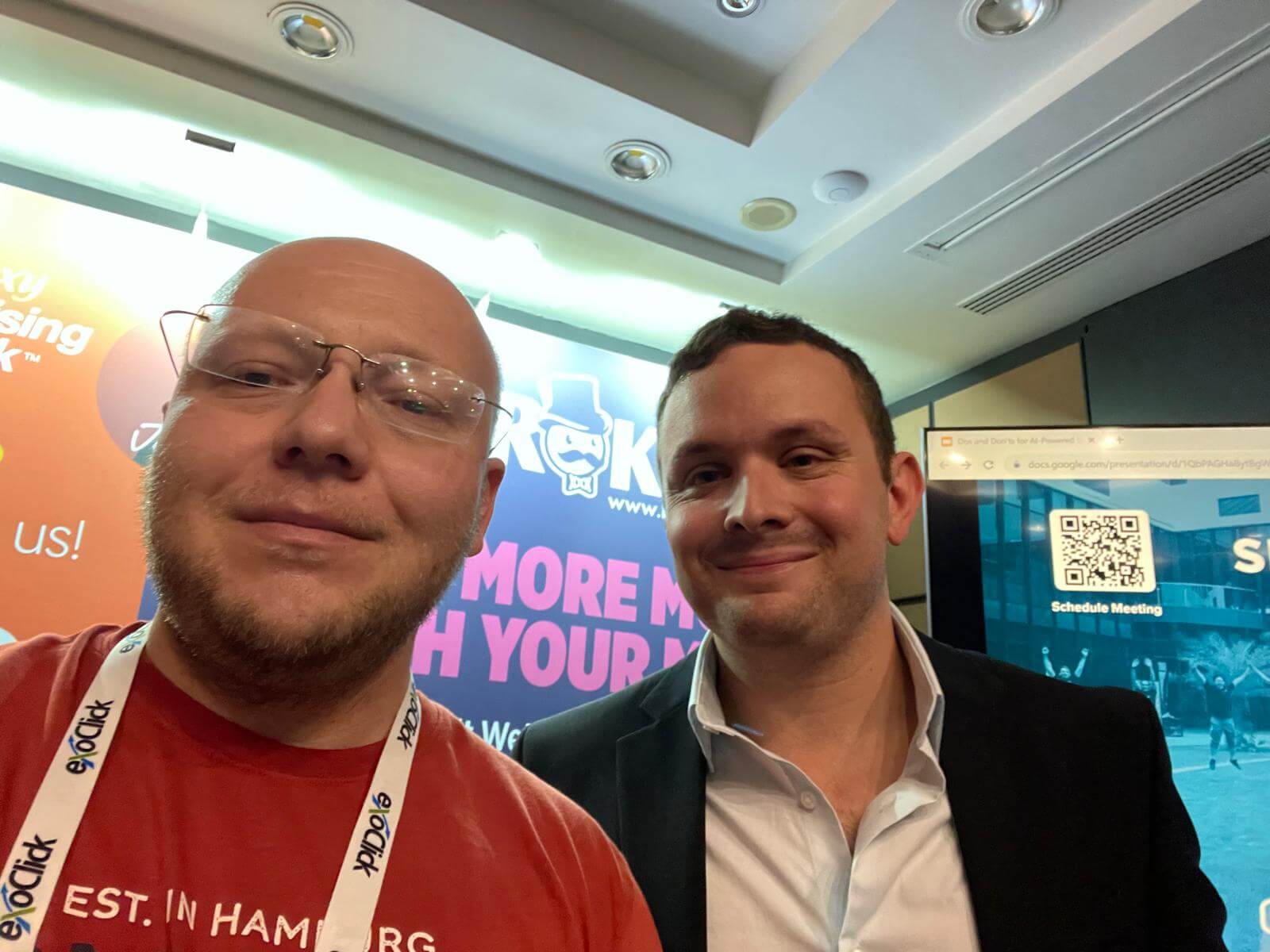 With Michael Melen, co-founder of Smart Sites agency at TES Affiliate Prague 2024.